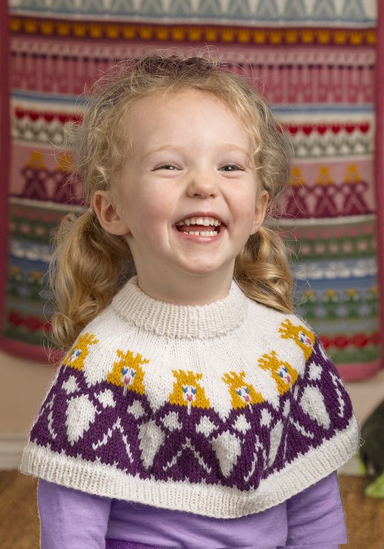 Mariell hals hvit /lilla