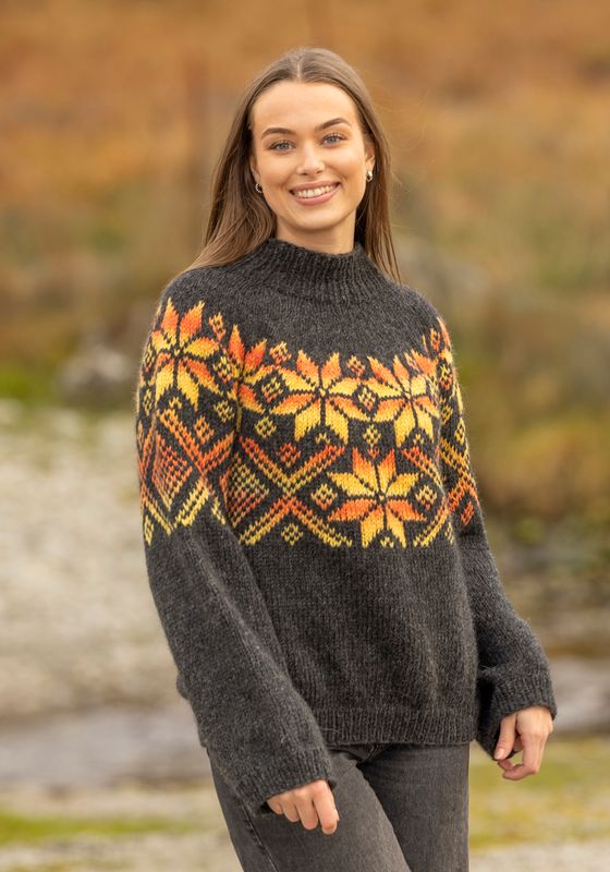 Luna genser koks/multi gul