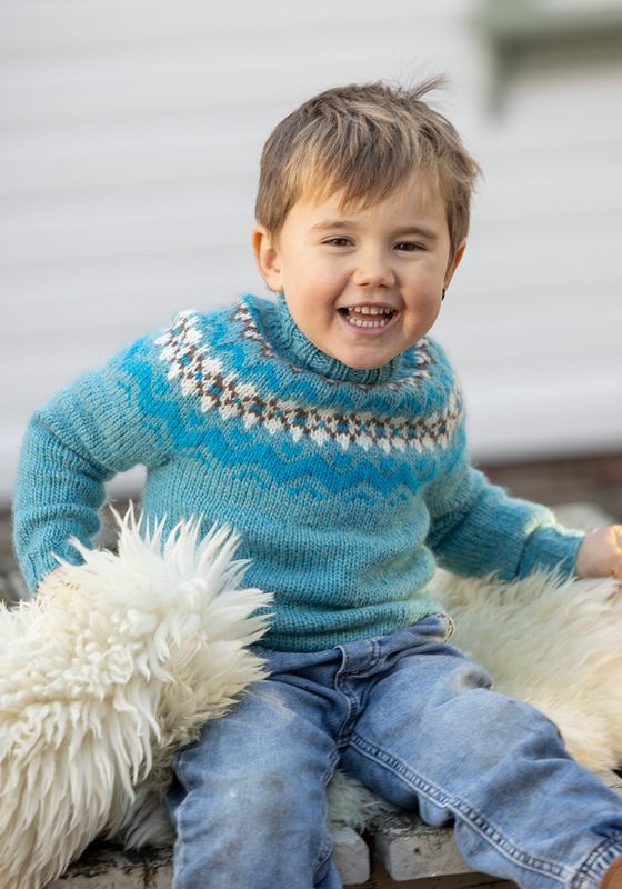 Jonstøl genser turkis