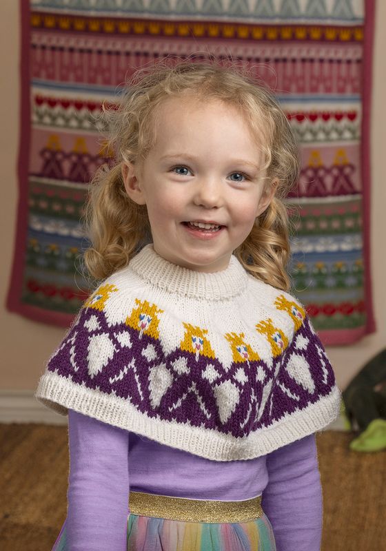 Mariell hals hvit /lilla