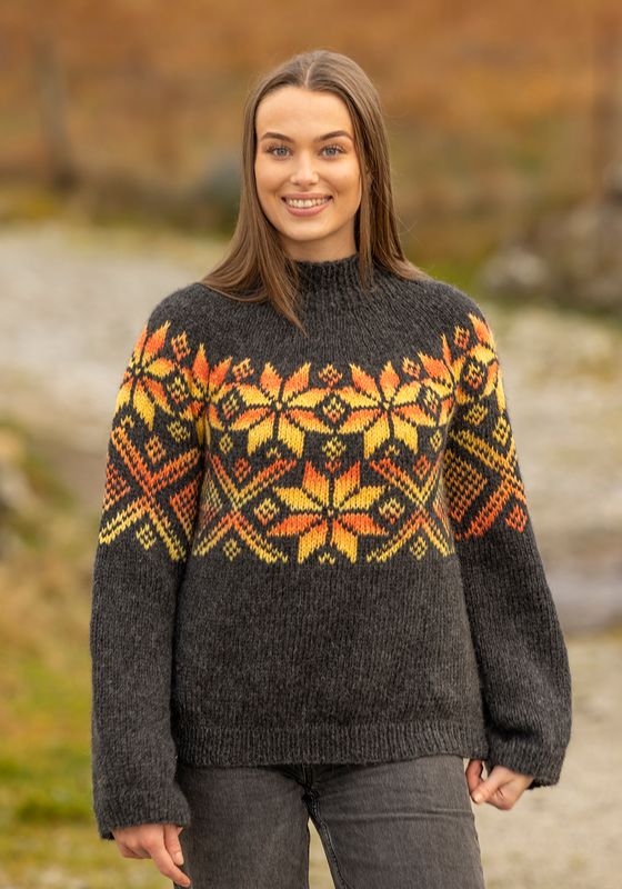 Luna genser koks/multi gul